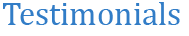 Testimonials